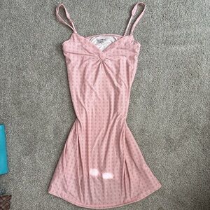 Express Pink Printed Slip Dress
